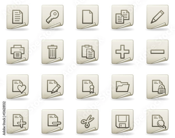 Obraz Document web icons, document series