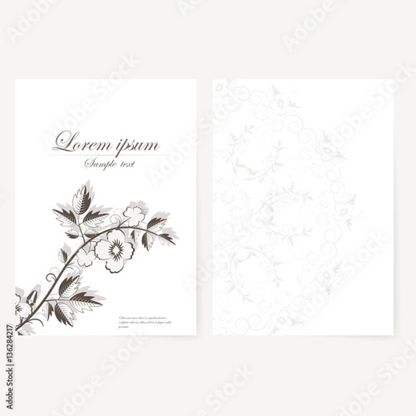 Fototapeta  template for folder, business card and invitation 