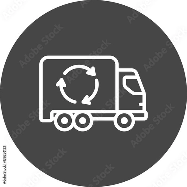 Obraz garbage-truck icon