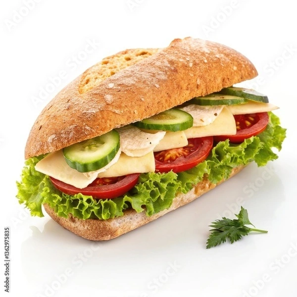 Obraz ham and cheese sandwich