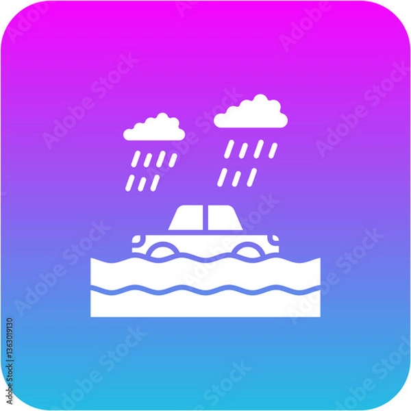 Fototapeta Flood Icon