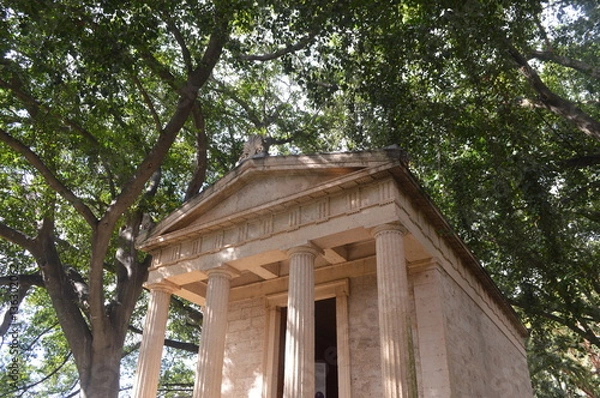 Obraz Nice building surrounded by trees