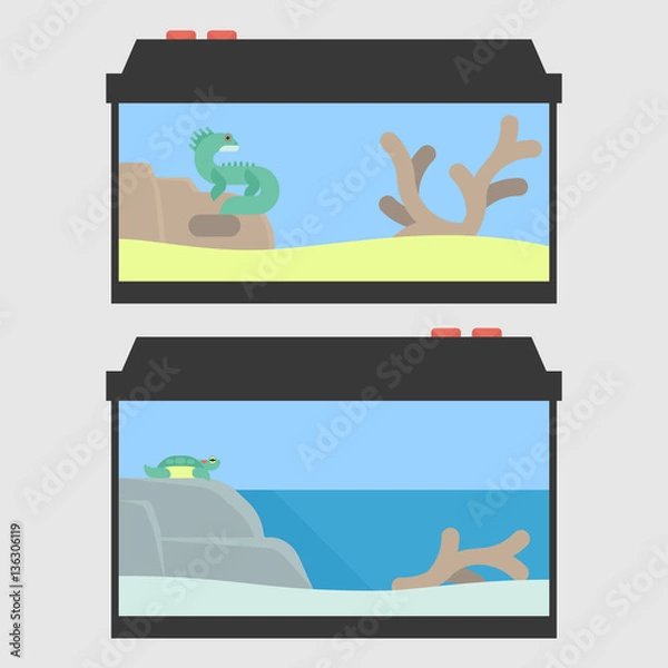 Obraz Reptile tanks