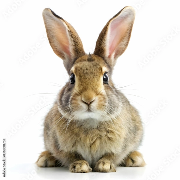 Fototapeta rabbit on white background