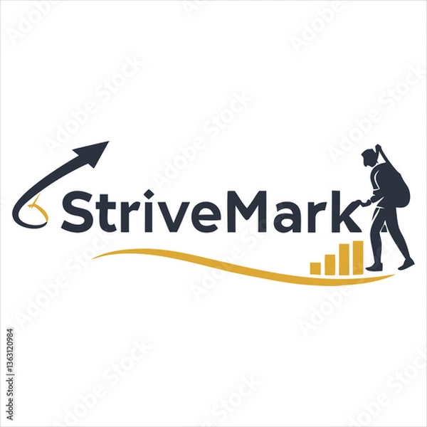 Obraz StriveMark Logo Representing Determination and Success