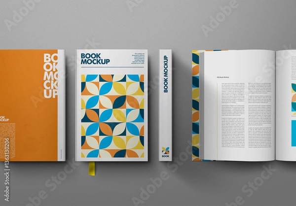 Fototapeta Book Mockup Set 