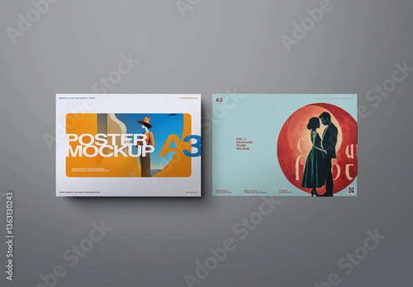 Fototapeta Poster Mockup - A3 Horizontal