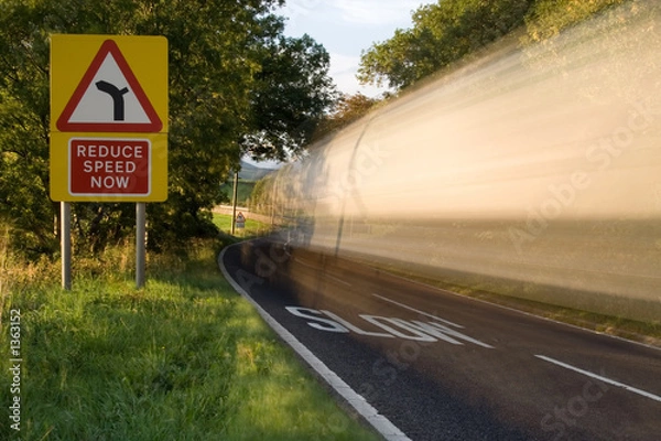 Obraz speeding wagon,long exposure