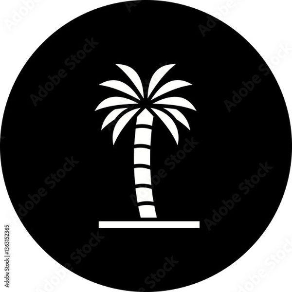 Fototapeta Palm tree Icon
