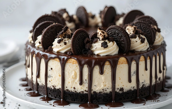 Obraz A delicious Oreo cheesecake