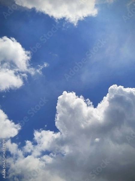 Fototapeta Sky with Clouds: Natural Background