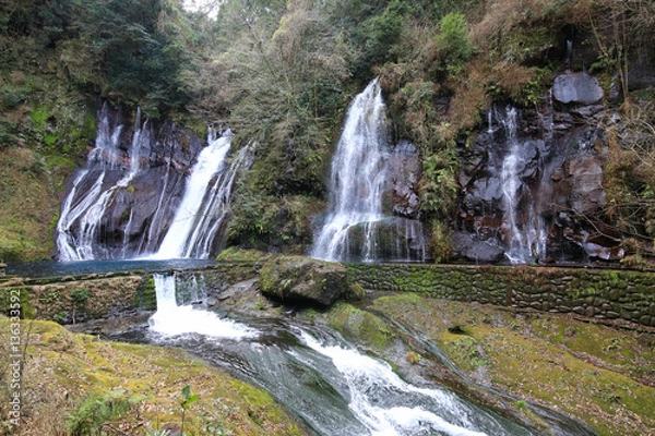 Obraz 大分県竹田市　白水の滝