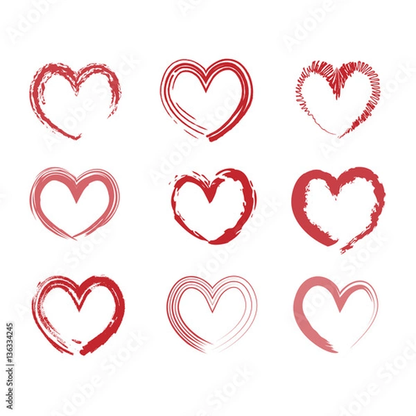 Obraz A heart. Valentine's Day. Vector illustration.