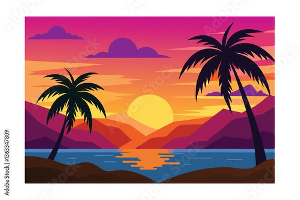 Obraz tropical beach background