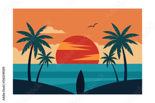 Obraz tropical beach background