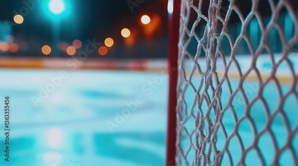 Obraz Empty ice hockey rink