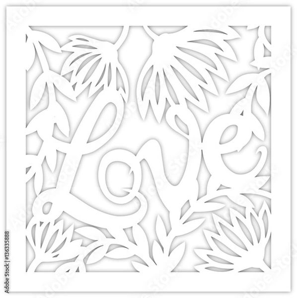 Fototapeta love d'intaglio