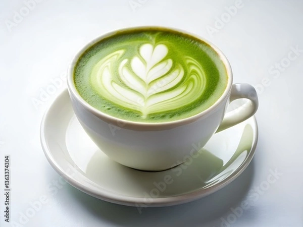 Fototapeta matcha latte
