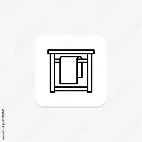 Fototapeta Vibrating Eye Massager, vector, pixel perfect, illustrator file