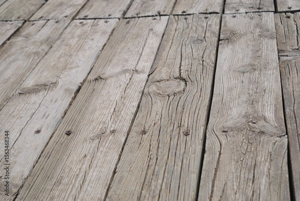Fototapeta texture of wooden old boards on the floor, photo