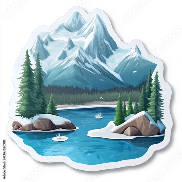 Fototapeta Illustration generated AI