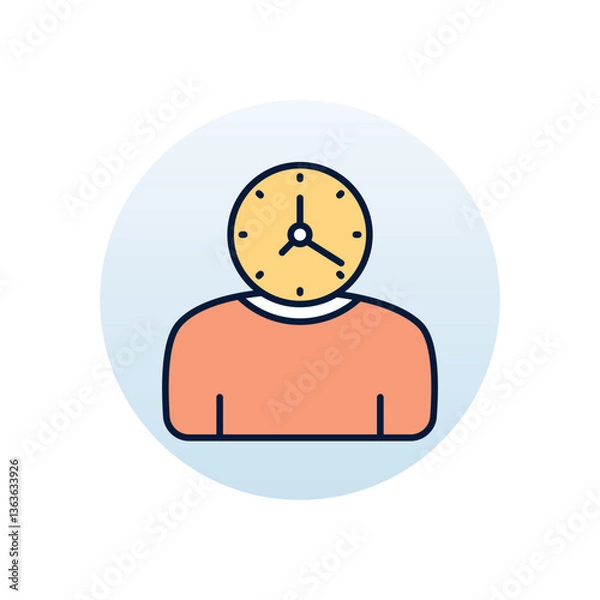 Fototapeta Working Hours Vector icon