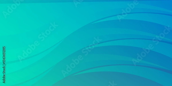 Fototapeta Abstract Gradient Green Blue liquid background. Modern background design. Dynamic Waves. Fluid shapes composition. Fit for website, banners modern arts