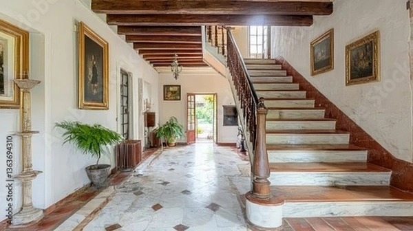 Fototapeta attiqeking_A_sleek_wooden_staircase_with_d-CE3E2.jpg, attiqeking_A_sleek_modern_farmhouse_with_a-B3B45.jpg, attiqeking_A_simple_yet_elegant_Western_en-AD924.jpg, attiqeking_A_sleek_double-height_stair