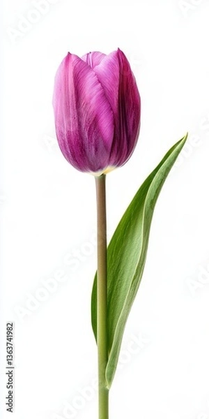 Fototapeta Vibrant Purple Tulip Blossom