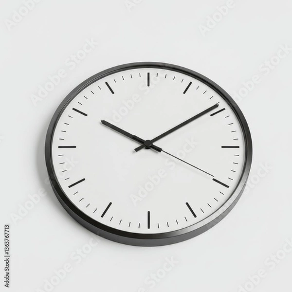 Fototapeta clock on a white background