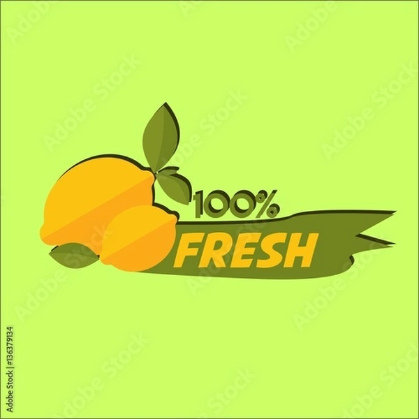 Fototapeta fresh icon