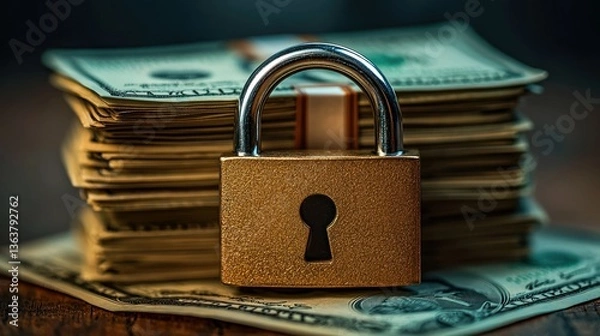 Fototapeta Secure Financial Assets: Protecting Wealth with Robust Security Measures