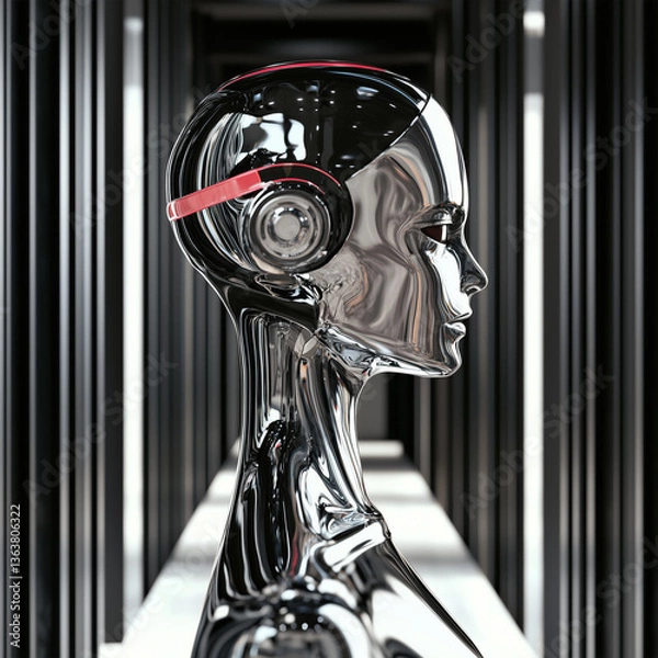 Fototapeta 3d rendered illustration of a glass