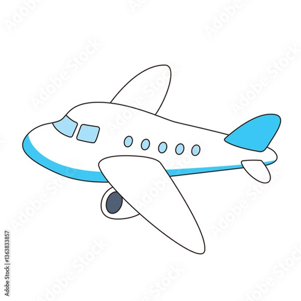 Obraz 飛行機のイラスト