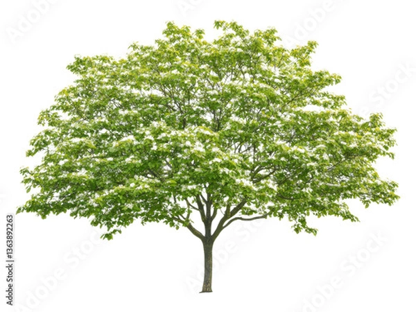Obraz Lush Green Canopy Tree with Abundant Foliage