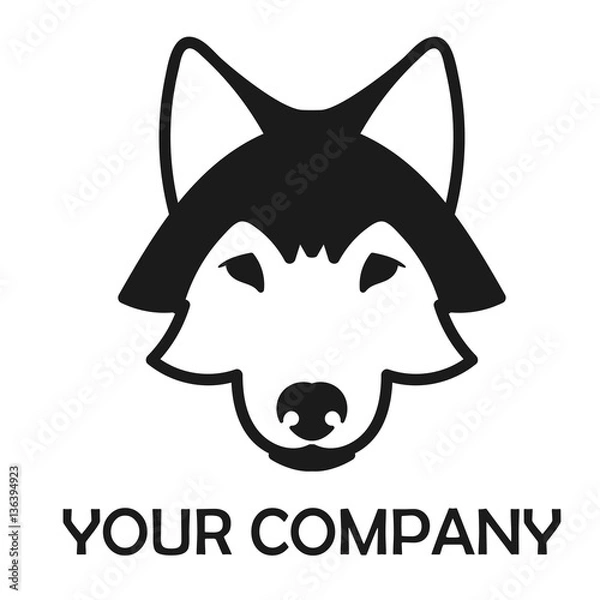 Obraz veterinary clinic logotype
