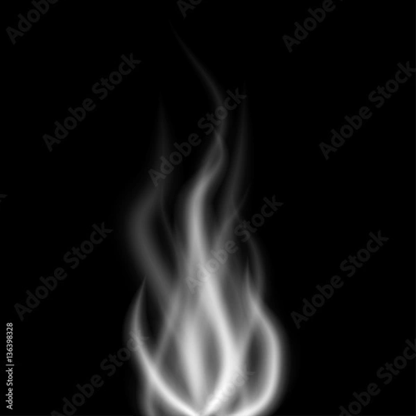 Fototapeta Smoke with black background