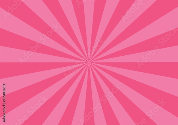 Fototapeta シンプルな集中線背景素材イラストピンク