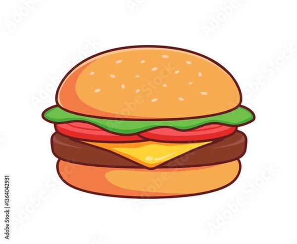 Obraz burger illustration