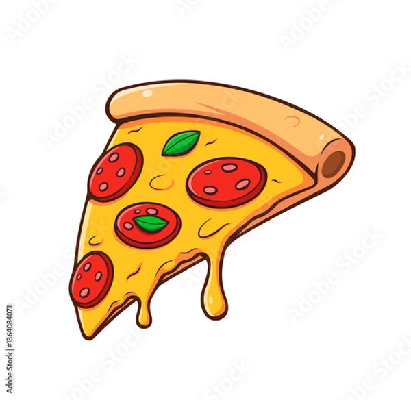 Obraz pizza illustration