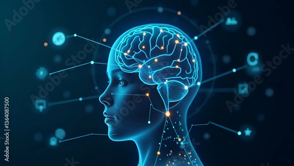Fototapeta E learning technology AI machine learning enhance personalized learning technology courses teaching business training online education internet learning platforms concept as Students using AI enhanced