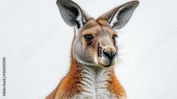 Fototapeta Close-up of a kangaroo in a serene environment