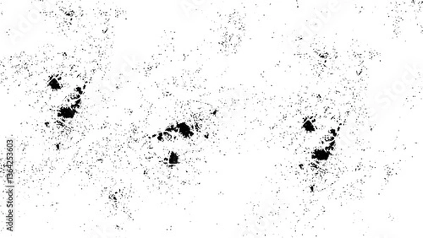 Fototapeta Abstract grunge texture design on a white background. Dirt texture for the background with stain and blood drop effect. 