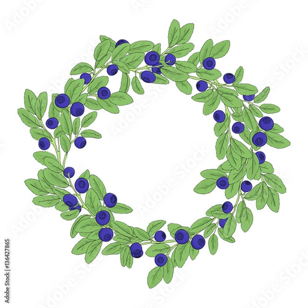 Obraz Round natural wreath