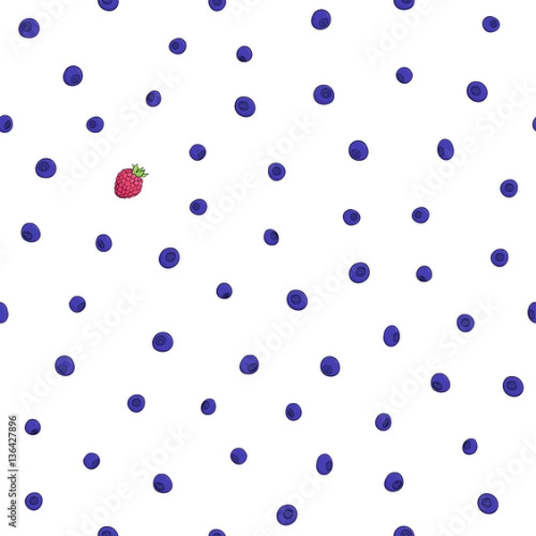 Fototapeta blueberry pattern