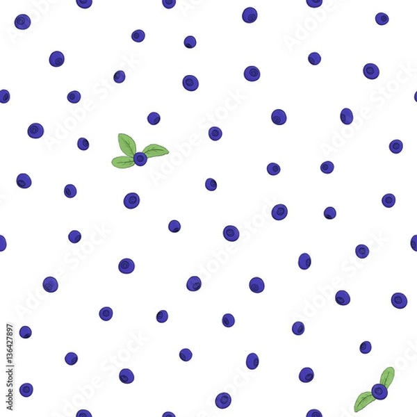 Fototapeta blueberry pattern