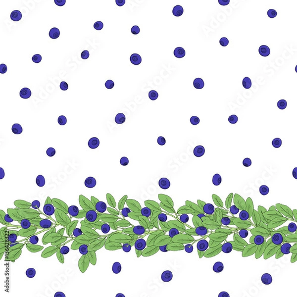 Fototapeta blueberry pattern