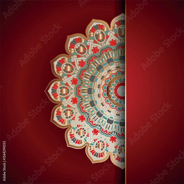 Obraz Mandala designtemplate for adobe illustrator