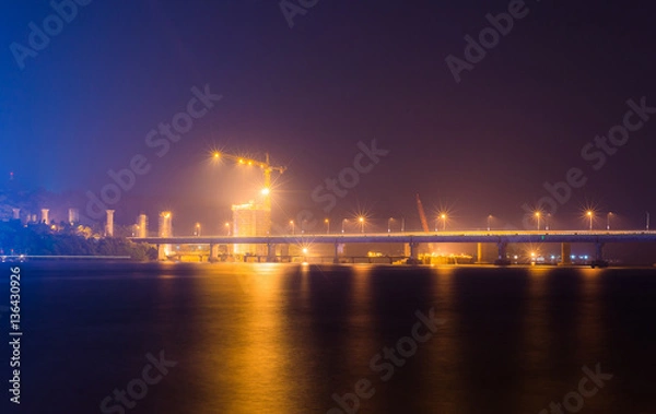 Fototapeta Bridge Under Construction