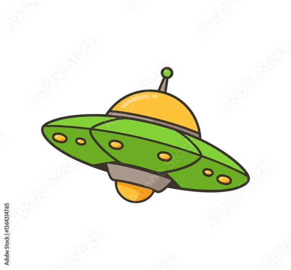 Obraz Ufo flying spaceship